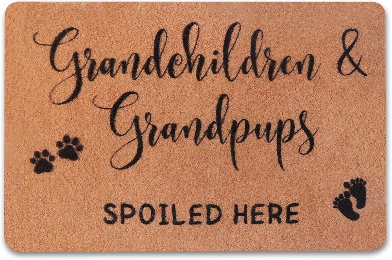 PLUJOYS Grandma Gifts,Christmas Nana Gifts for Grandma,Gifts for Grandparents,Grandpa Gifts Birthday Gifts,Gigi Grandma Gifts from Granddaughter Grandchildren Grandson Grankids,Doormats Home Decor - Image 1